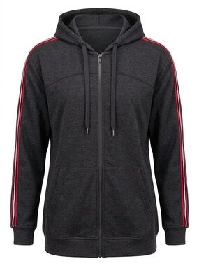 Charcoal Zip Hoodie